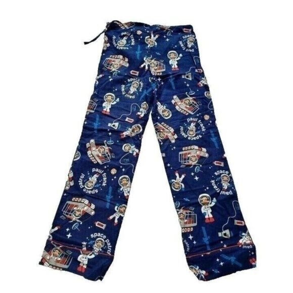 Vintage Paul Frank Limited Edition Pajama Set, Space Julius, Blue, Size Medium - Picture 9 of 9